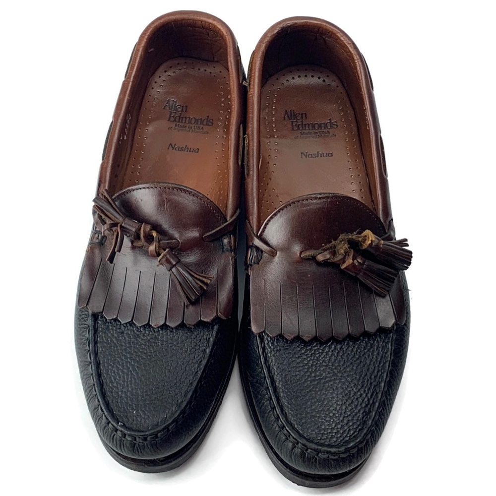 Allen Edmonds Loafers Nashua Brown Black US 10D